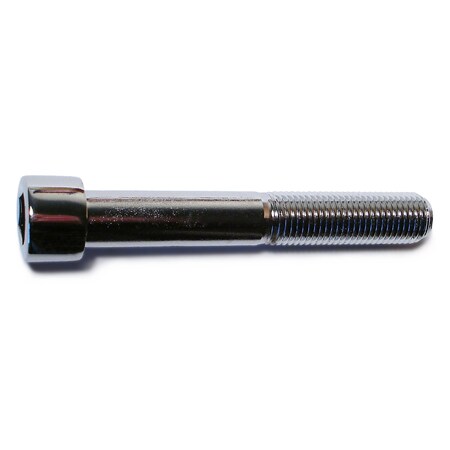 7/16-20 Socket Head Cap Screw, Chrome Plated Steel, 3 In Length, 5 PK